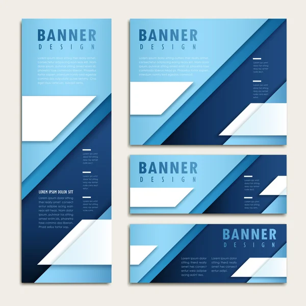 Πρότυπο banner απλότητα — Διανυσματικό Αρχείο