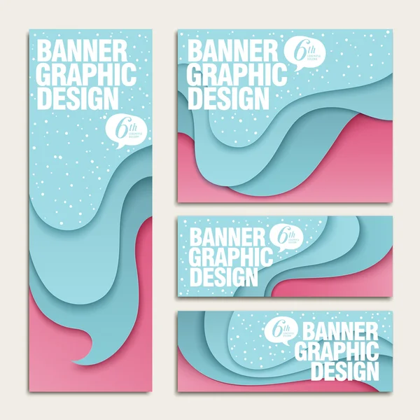 Creative banner template — Stock Vector