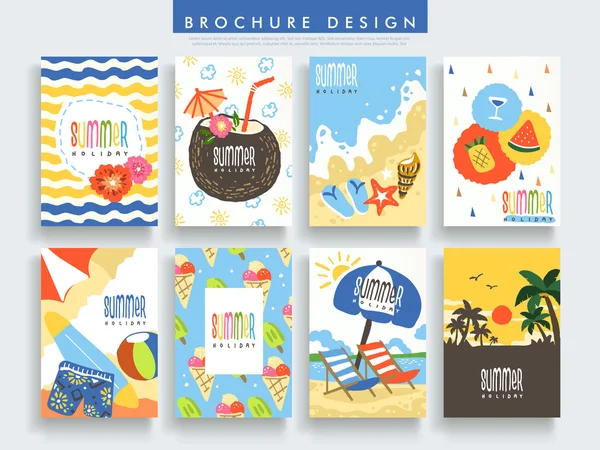 Schattig brochure sjabloon — Stockvector