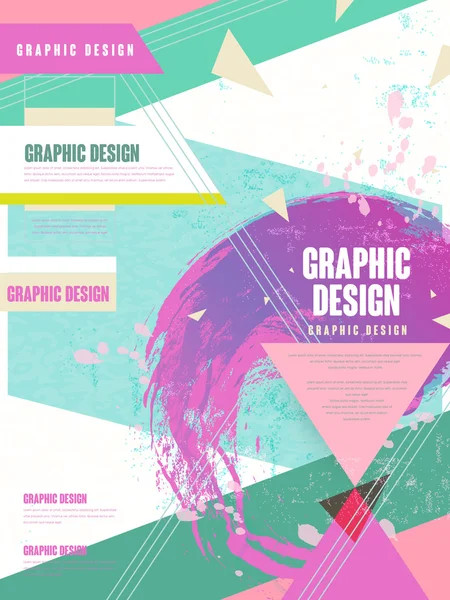 Modèle de brochure tendance — Image vectorielle