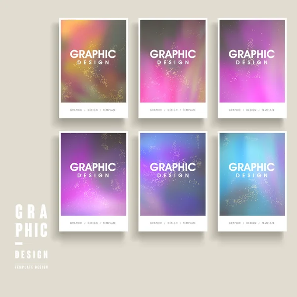 Modèle de brochure coloré — Image vectorielle