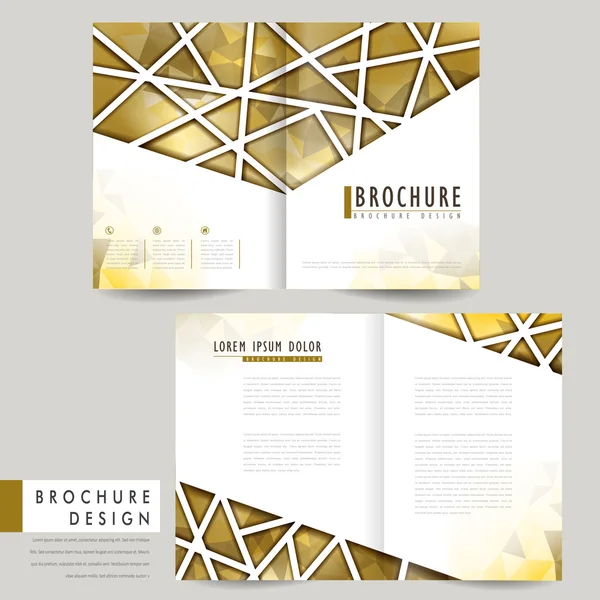 Brochure bi-pli moderne — Image vectorielle