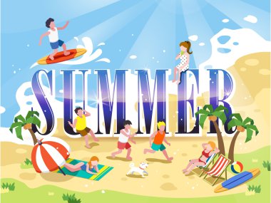 Yaz poster tasarımı