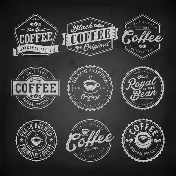 Kawiarnia etykiety — Wektor stockowy