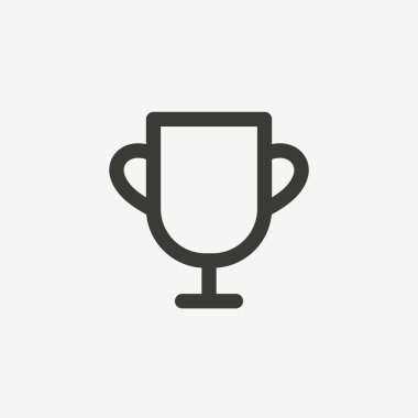 Kupa ince çizgi simgesi