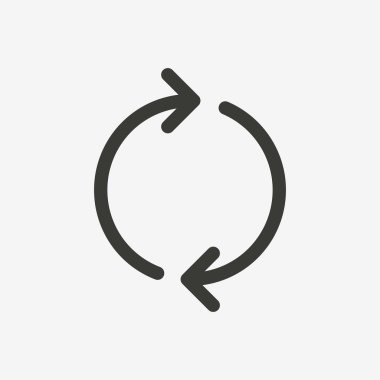 yenileme işareti simgesi