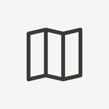 katlanmış harita simgesi