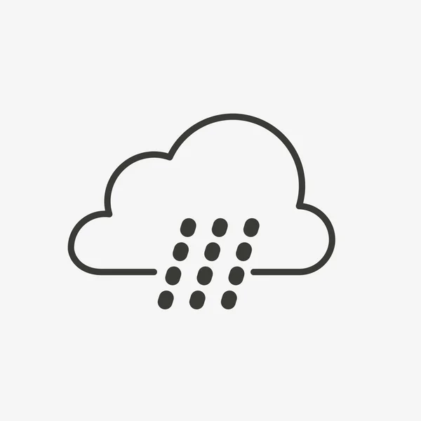 Regen wolk pictogram — Stockvector