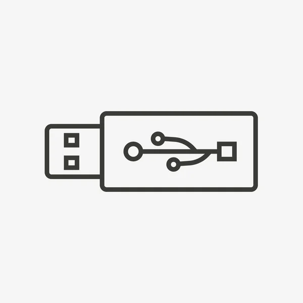 Usb flash drive icon — Stock Vector