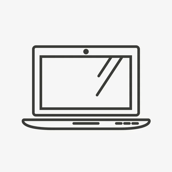 Laptop anteckningsboksikonen — Stock vektor
