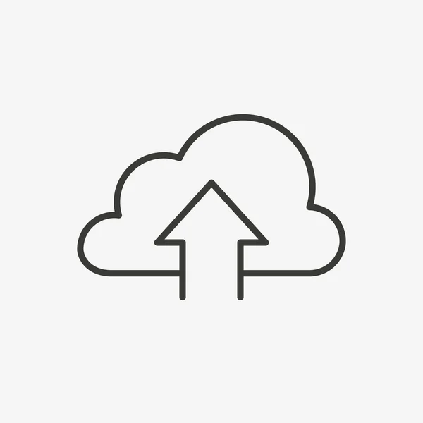 Subir Cloud Icon — Archivo Imágenes Vectoriales