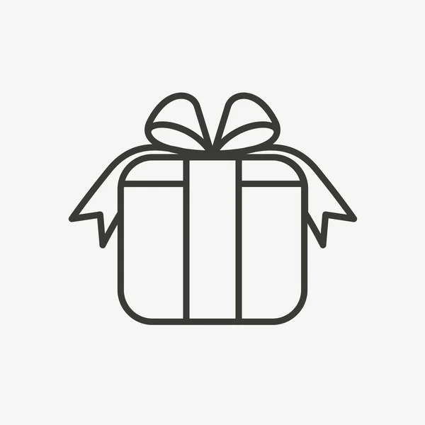 Icono de esquema de regalo — Archivo Imágenes Vectoriales