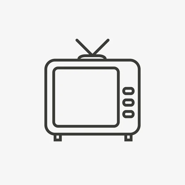 Television outline icon — Stock Vector