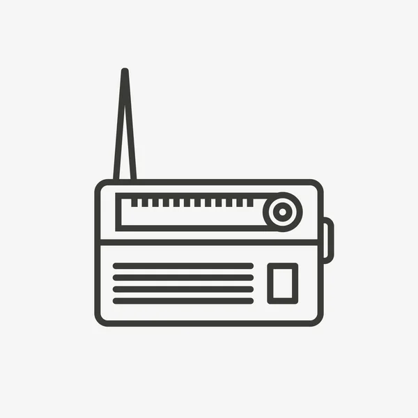 Klassieke radio pictogram — Stockvector