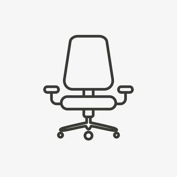 Icona sedia ufficio — Vettoriale Stock