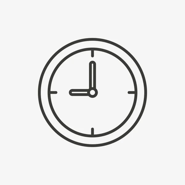 Icono del contorno del reloj — Archivo Imágenes Vectoriales