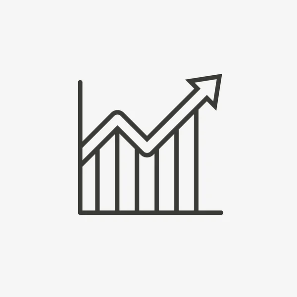 Gráfico gráfico icono — Vector de stock