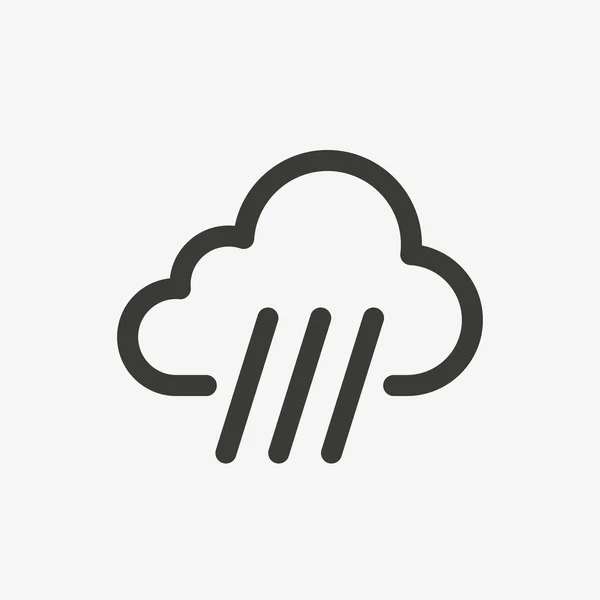 Regen wolk pictogram — Stockvector