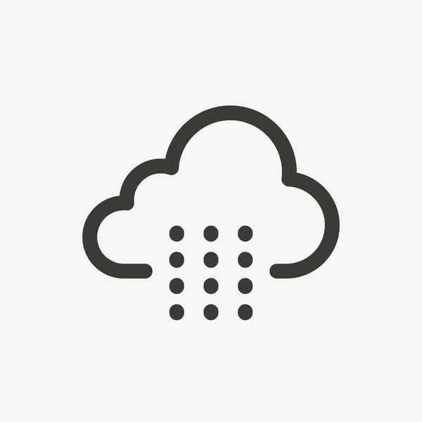 Ícone de nuvem chuva —  Vetores de Stock
