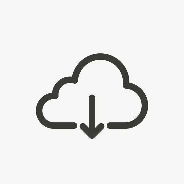 Download cloud icon — Stock Vector