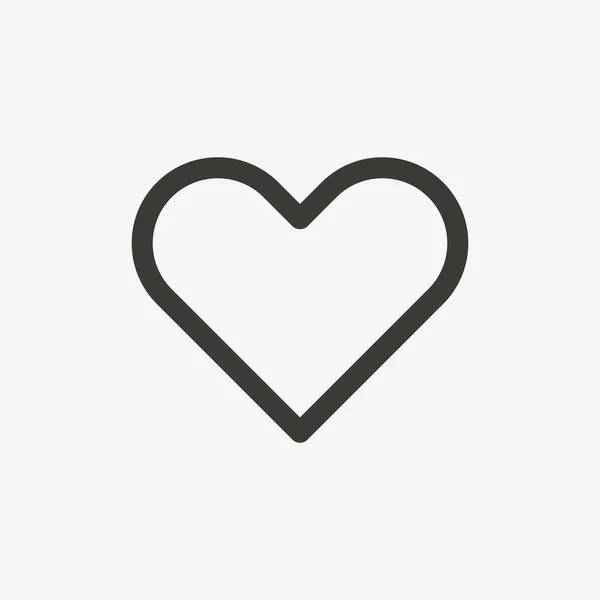 Heart outline icon — Stock Vector