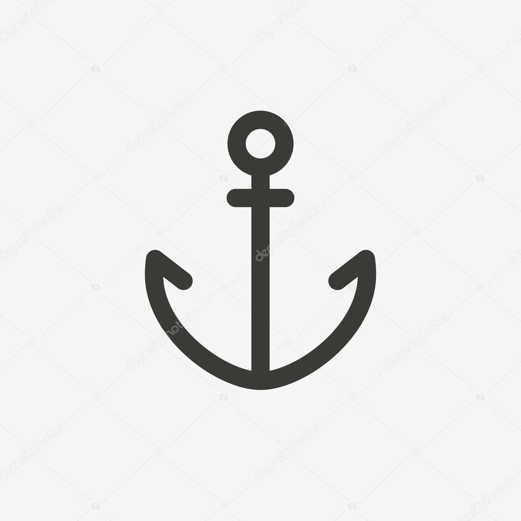 anchor outline icon