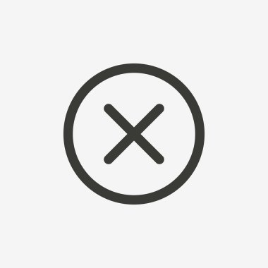 yanlış işareti simgesi