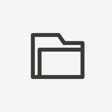 klasör anahat simgesini