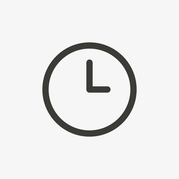 Klocka kontur ikon — Stock vektor