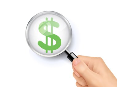 para işareti bardak büyütmek