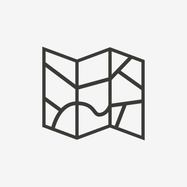 katlanmış harita simgesi