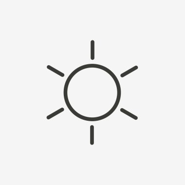 Hava güneş simgesi