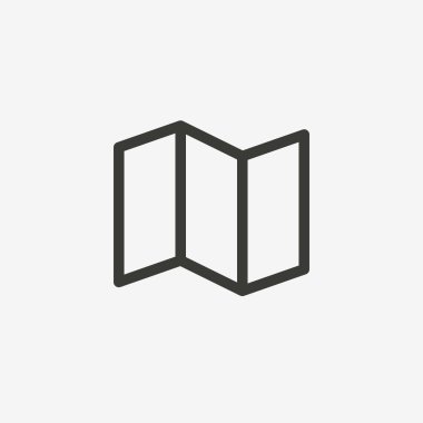 katlanmış harita simgesi