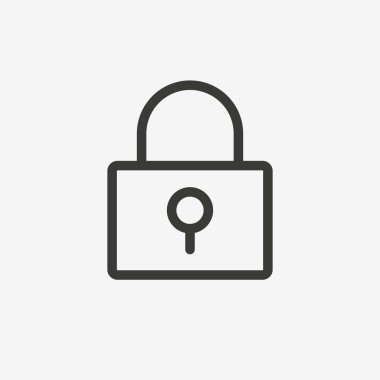 kilit satırı simgesi