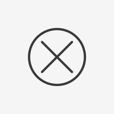 yanlış işareti simgesi