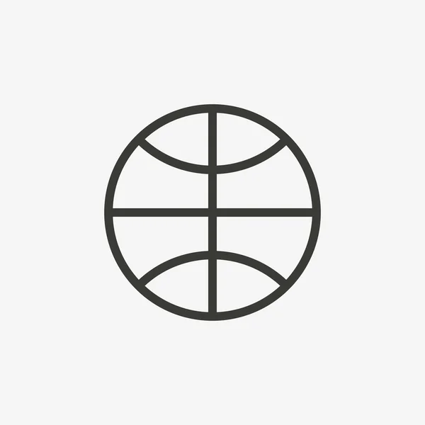 Basketball outline icon — Stock Vector