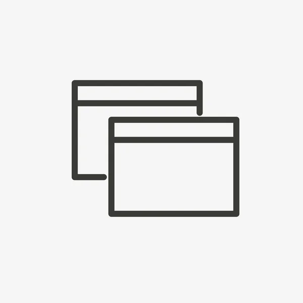 Icono de navegadores dobles — Archivo Imágenes Vectoriales
