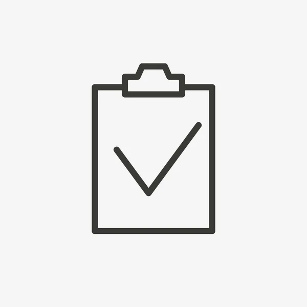 Aprobado icono del documento — Vector de stock