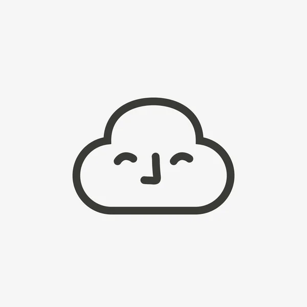 Weather cloud icon — Stock Vector