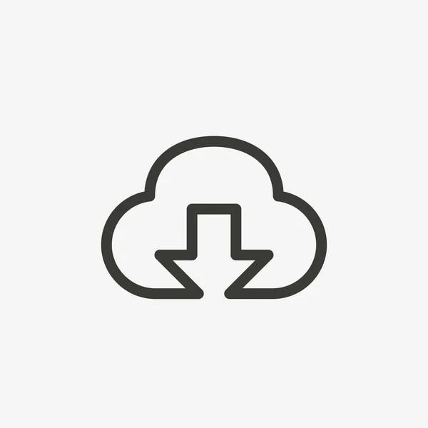 Download cloud-icoontje — Stockvector