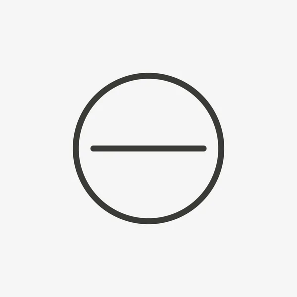 Negative outline icon — Stock Vector