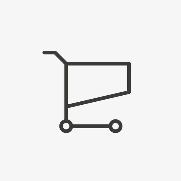 Icono del carrito de compras — Vector de stock