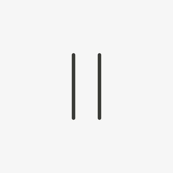 Jeda ikon outline - Stok Vektor