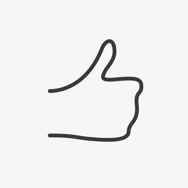 Thumbs up icon — Stock Vector