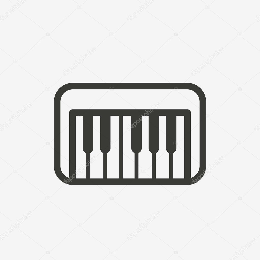 piano outline icon