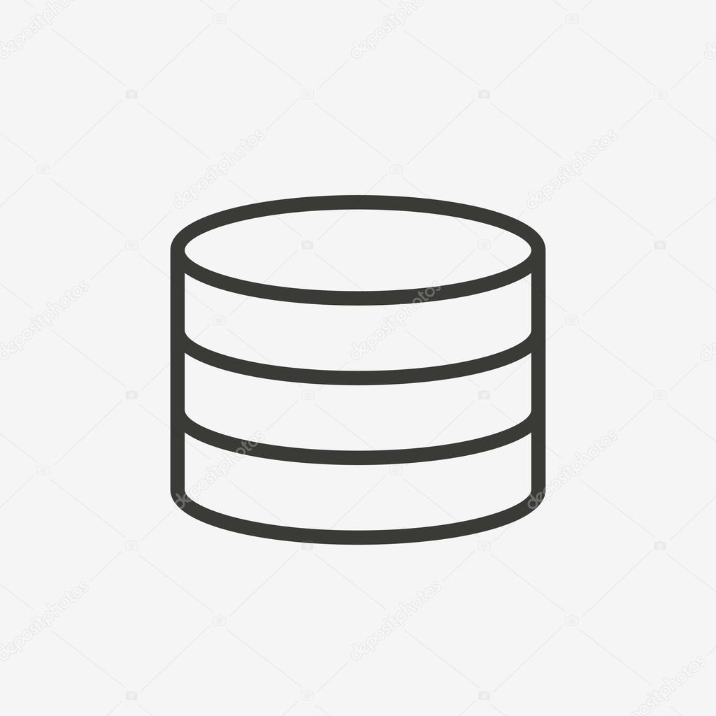 database outline icon