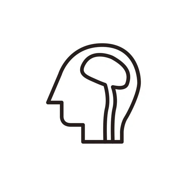 Icono del cerebro humano — Vector de stock