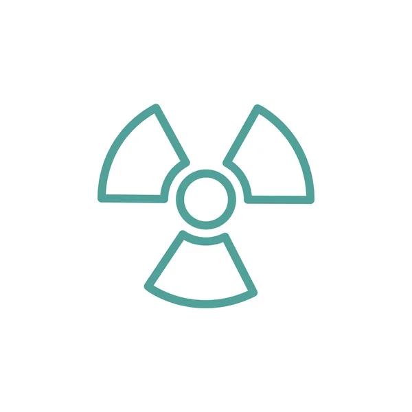 Ioniserende straling pictogram — Stockvector