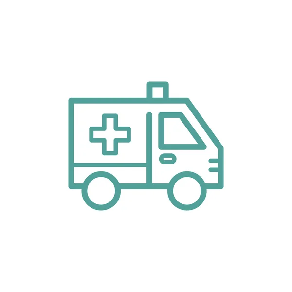 Symbolschild für Krankenwagen — Stockvektor