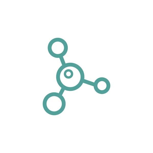 Icône de molécule signe — Image vectorielle